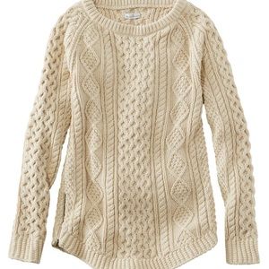 LL Bean Signature Series Fisherman Sweater